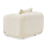Sassani - Accent Chair - Crepe / Gold - R&R Furniture Gallery (Fountain Valley, CA)