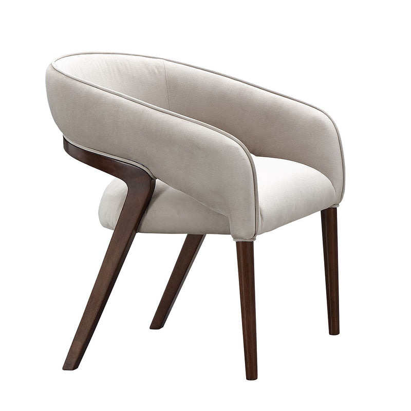 Houston - Vanity Chair - Porcini / Walnut - R&R Furniture Gallery (Fountain Valley, CA)