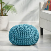 Moro - Knitted Round Pouf With Pumpkin Shape - R&R Furniture Gallery (Fountain Valley, CA)