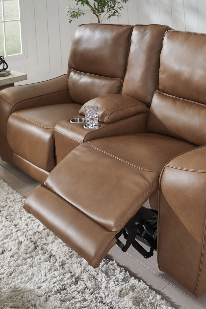 DeepWakes - Power Reclining Loveseat / Console / Adjustable Headrest - R&R Furniture Gallery (Fountain Valley, CA)