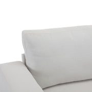 Modern Square Arm Sofa With Soft Fabric Upholstery, Deep Cushions - R&R Furniture Gallery (Fountain Valley, CA)