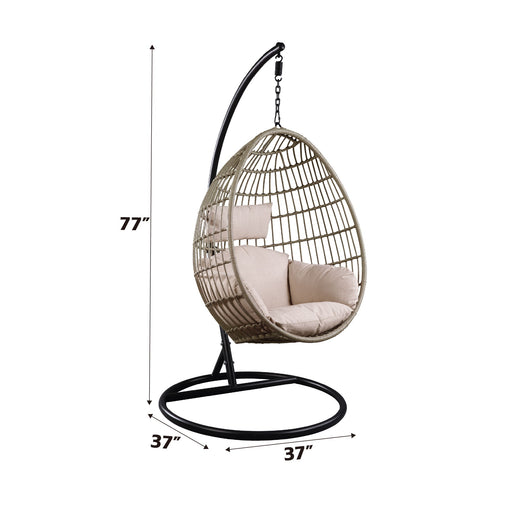 Vasant - Hanging Chair - Fabric & Wicker - R&R Furniture Gallery (Fountain Valley, CA)