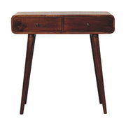 Curved Hallway Table - Chestnut - R&R Furniture Gallery (Fountain Valley, CA)