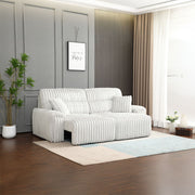 Jaya - Power Motion Sofa With Sleeper & USB Port - Mondo Gray Corduroy - R&R Furniture Gallery (Fountain Valley, CA)