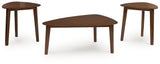 Lyncott - Occasional Wood Table Set (Set of 3) - Brown - R&R Furniture Gallery (Fountain Valley, CA)