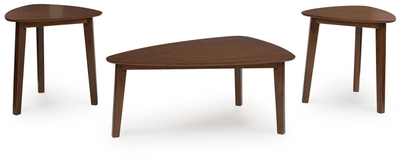 Lyncott - Occasional Wood Table Set (Set of 3) - Brown - R&R Furniture Gallery (Fountain Valley, CA)