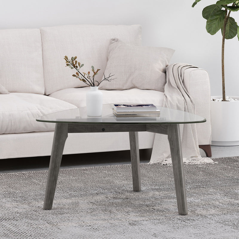 Modern Noble House coffee table with wood construction and a compact, stylish design for contemporary living spaces.