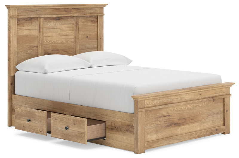 Makidern - Panel Storage Bed With Under Bed Storage Unit - R&R Furniture Gallery (Fountain Valley, CA)