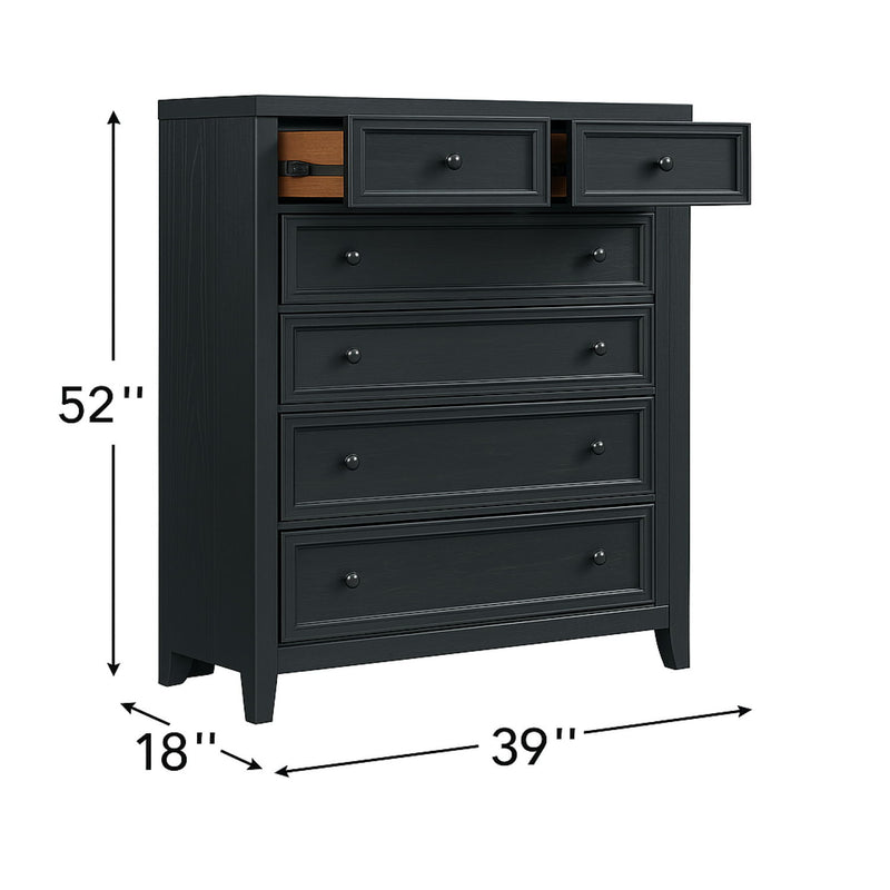 6 Drawer Chest With Knobs And Smooth Slides - R&R Furniture Gallery (Fountain Valley, CA)