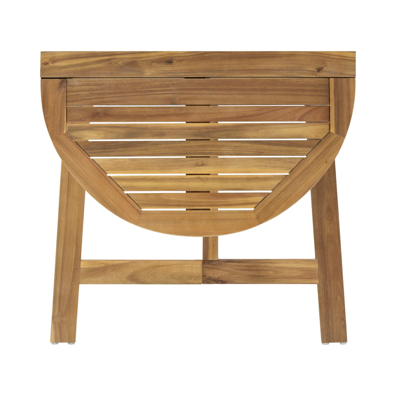 Outdoor 3 Piece Half Round Folding Bistro Set - R&R Furniture Gallery (Fountain Valley, CA)