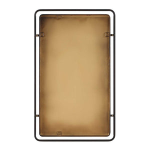 Mirror - Lightly Distressed Bronze With Gold Leaf Accents