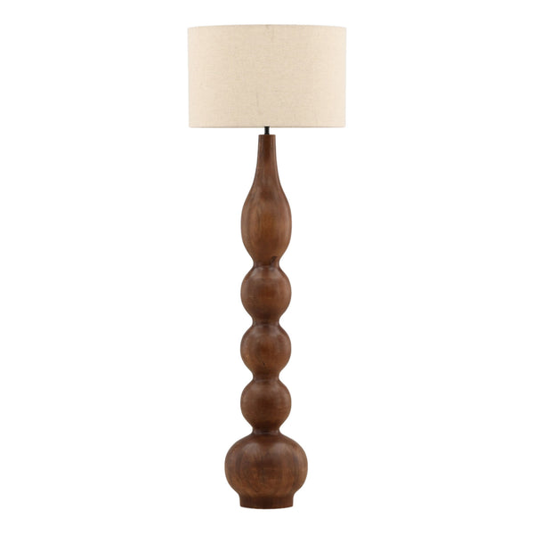 Lumira - Floor Lamp - Brown And Cream