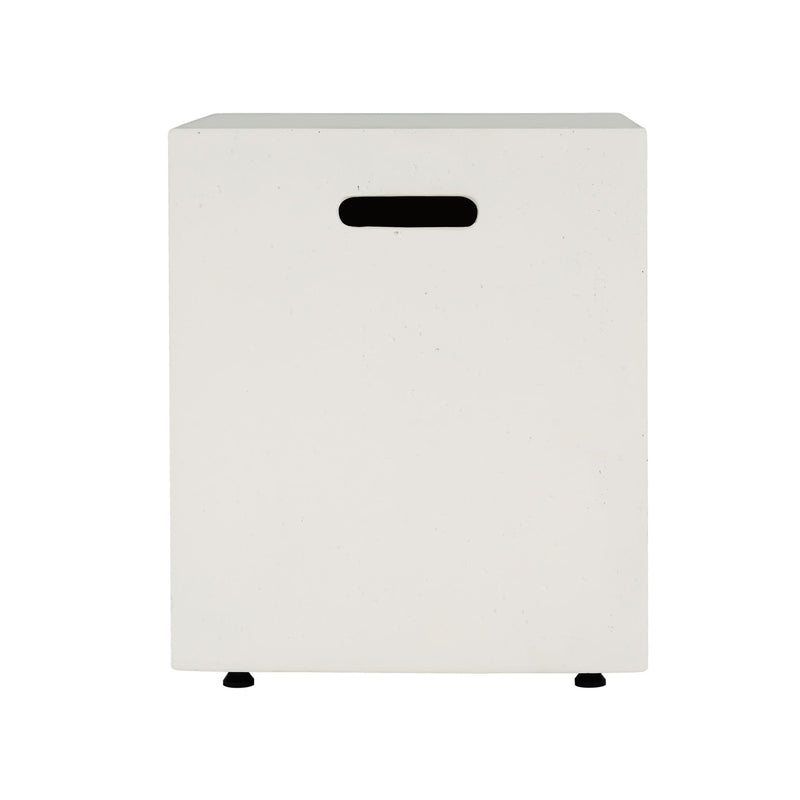 Modern Tank Holder Side Table With Smooth Concrete Surface - R&R Furniture Gallery (Fountain Valley, CA)