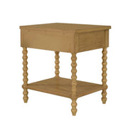 Traditional Durable Nightstand Table With Drawer And Shelf - R&R Furniture Gallery (Fountain Valley, CA)