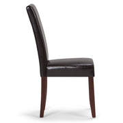 Acadian - Parson Dining Chair (Set of 2) - Tanners Brown - R&R Furniture Gallery (Fountain Valley, CA)