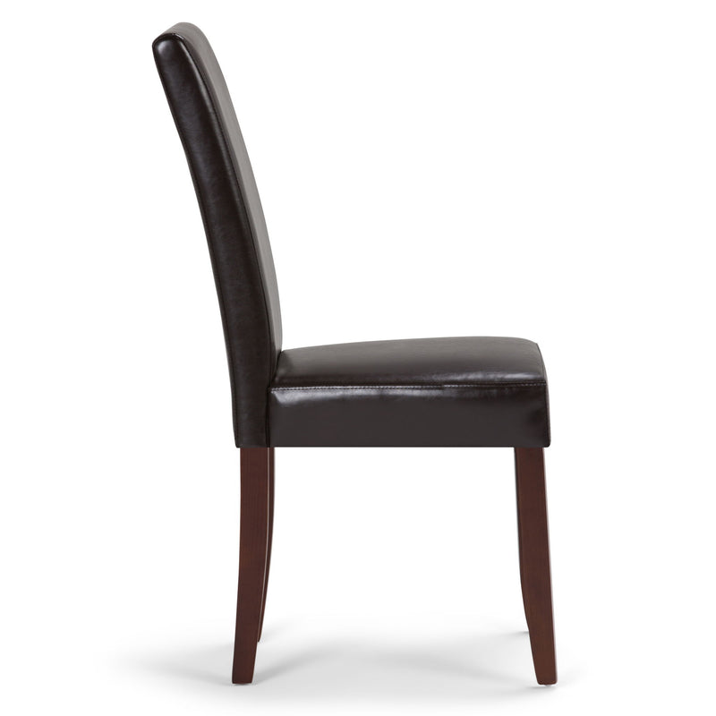 Acadian - Parson Dining Chair (Set of 2) - Tanners Brown - R&R Furniture Gallery (Fountain Valley, CA)