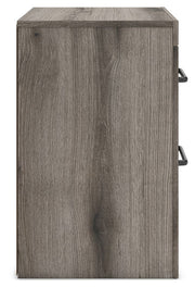 Graystorm - Two Drawer Night Stand - Brown Gray - R&R Furniture Gallery (Fountain Valley, CA)