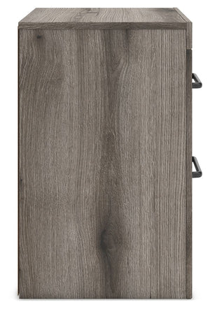 Graystorm - Two Drawer Night Stand - Brown Gray - R&R Furniture Gallery (Fountain Valley, CA)