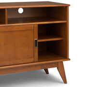 Draper - Handcrafted Mid Century Low TV Media Stand - R&R Furniture Gallery (Fountain Valley, CA)