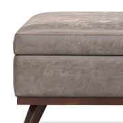 Owen - Multifunctional Square Coffee Table Storage Ottoman - R&R Furniture Gallery (Fountain Valley, CA)