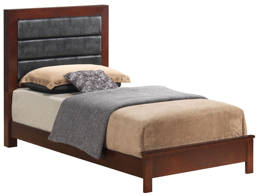 Modern transitional panel bed by Glory Furniture featuring sleek design and clean lines in a contemporary bedroom setting.