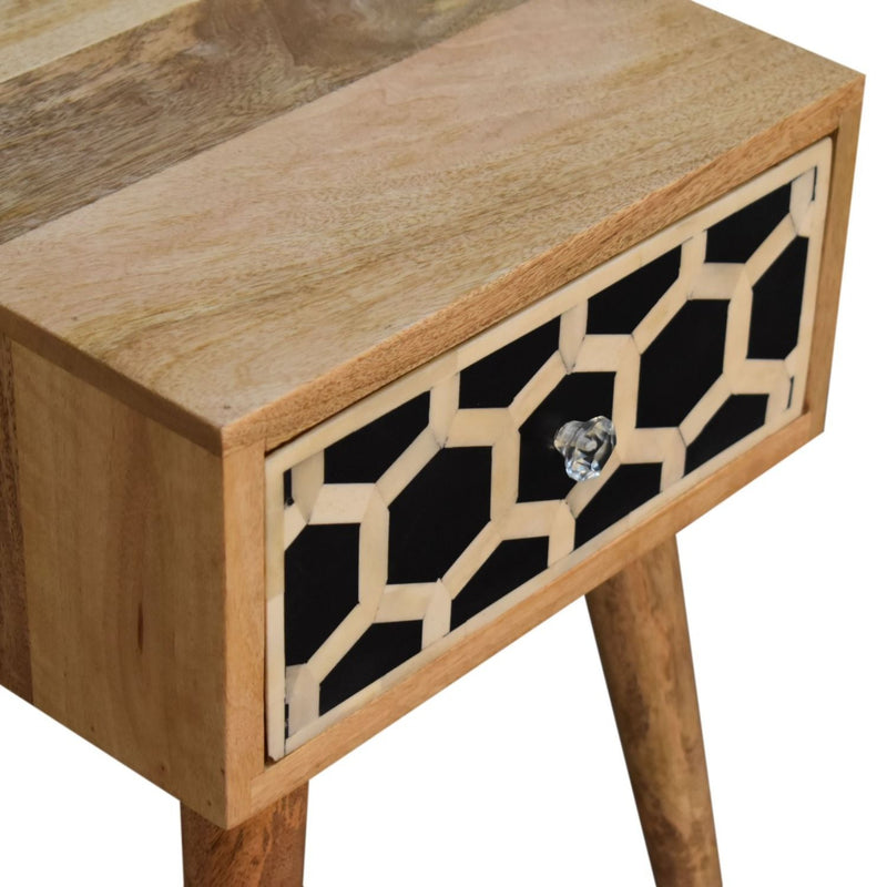 Inlay Bone Inlay Drawer Nightstand - R&R Furniture Gallery (Fountain Valley, CA)