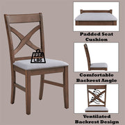 Ferris - Side Chair (Set of 2) - Brown - R&R Furniture Gallery (Fountain Valley, CA)