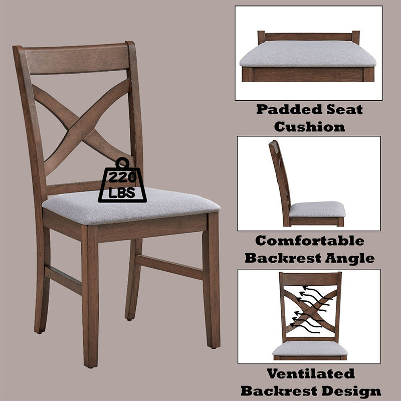 Ferris - Side Chair (Set of 2) - Brown - R&R Furniture Gallery (Fountain Valley, CA)