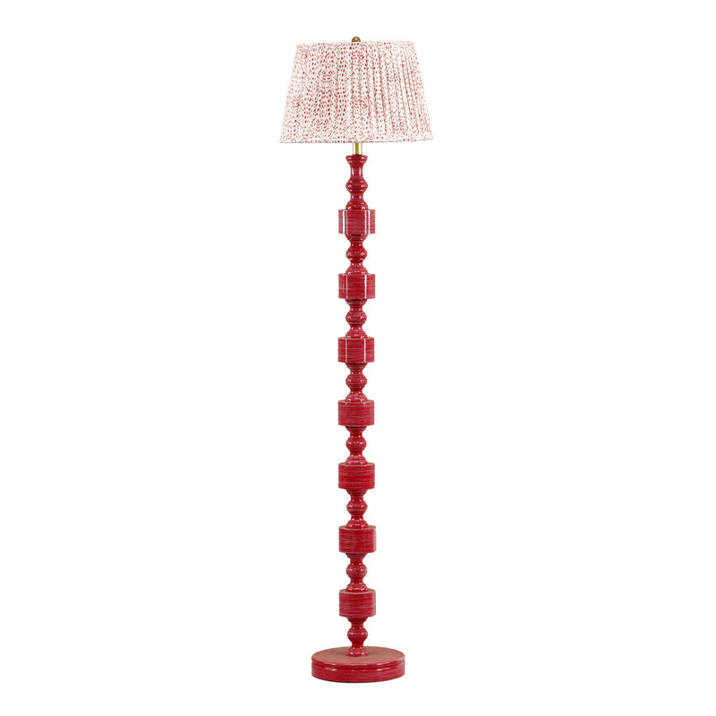 Peggy - Spotted Floor Lamp - Pink - R&R Furniture Gallery (Fountain Valley, CA)