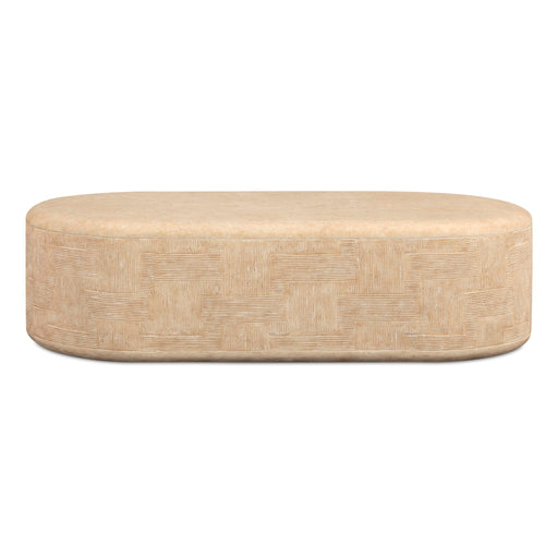 Surraya - Concrete Rounded Coffee Table - R&R Furniture Gallery (Fountain Valley, CA)