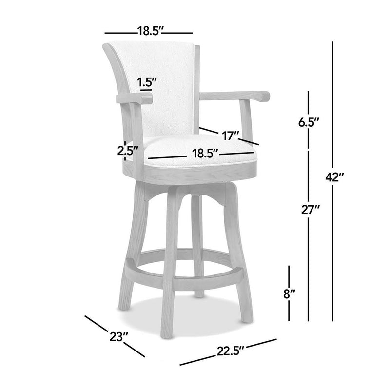 Williams - Swivel Counter Height Bar Stool - R&R Furniture Gallery (Fountain Valley, CA)