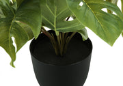 13" Tall, Artificial Plant, Monstera Calthea, Indoor, Faux, Fake, Table, Greenery, Potted, Decorative (Set of 2) - Green / Black - R&R Furniture Gallery (Fountain Valley, CA)