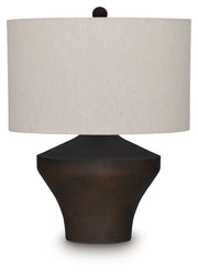 Dolanham - Metal Table Lamp - Distressed Brown - R&R Furniture Gallery (Fountain Valley, CA)