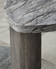 Surmour - Triangle End Table - Gray / Brown - R&R Furniture Gallery (Fountain Valley, CA)