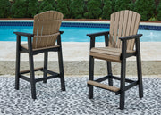 Fairen Trail - Tall Barstool (Set of 2) - Black / Driftwood - R&R Furniture Gallery (Fountain Valley, CA)