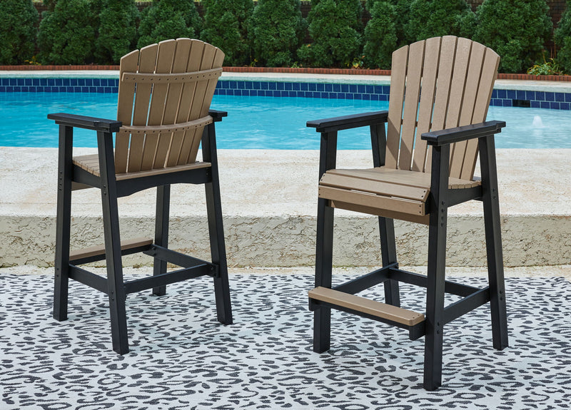Fairen Trail - Tall Barstool (Set of 2) - Black / Driftwood - R&R Furniture Gallery (Fountain Valley, CA)