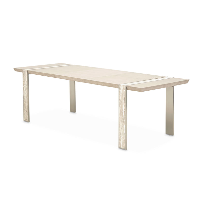 Lotus Bay - Narrow Rectangular Dining Table - Sand - R&R Furniture Gallery (Fountain Valley, CA)