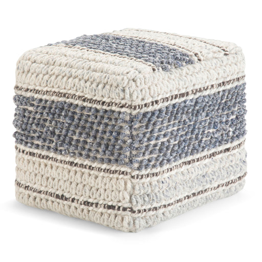 Grady - Handcrafted Square Pouf - R&R Furniture Gallery (Fountain Valley, CA)