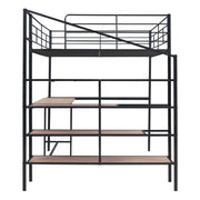 Loft Bed With Desk And Lateral Storage Ladder - R&R Furniture Gallery (Fountain Valley, CA)
