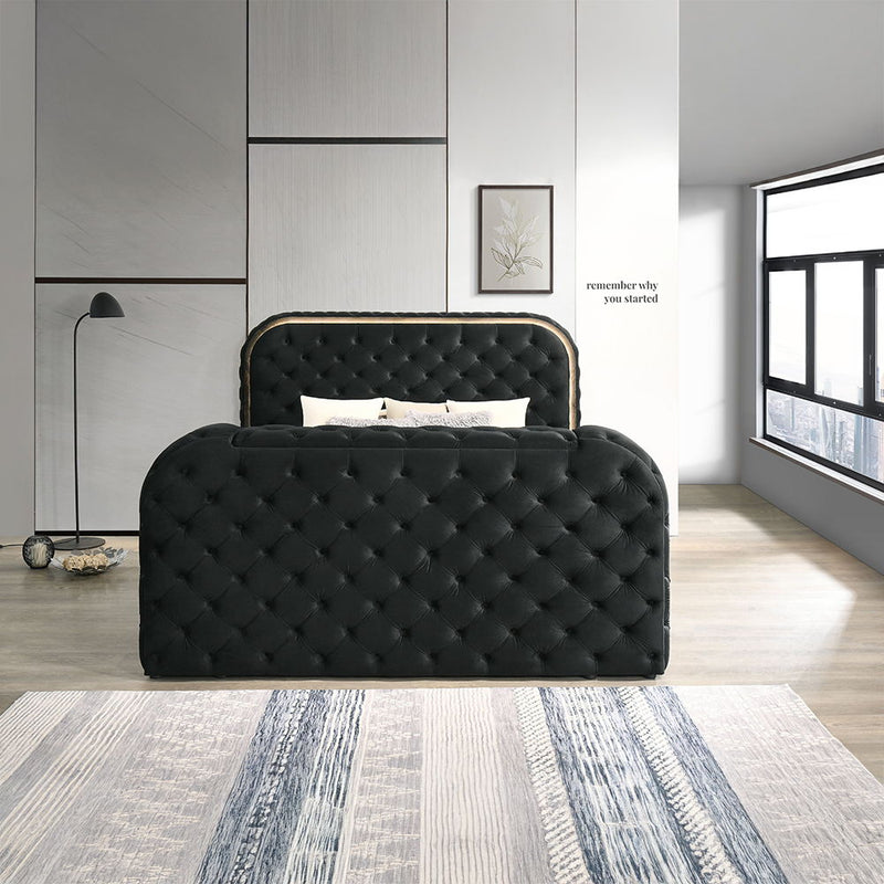 Kana - Bed With LED, Fireplace & TV Stand - R&R Furniture Gallery (Fountain Valley, CA)