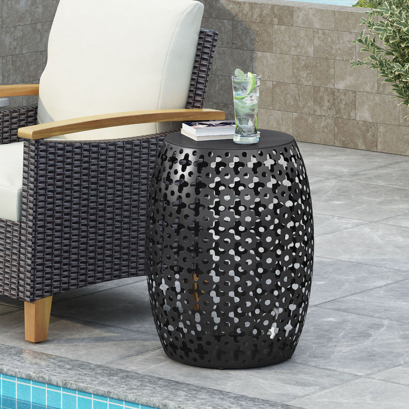 Modern Design, Metal End Table, Large - R&R Furniture Gallery (Fountain Valley, CA)