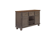 Rustic 2 Tone Sever With Powerpack - Gray - R&R Furniture Gallery (Fountain Valley, CA)