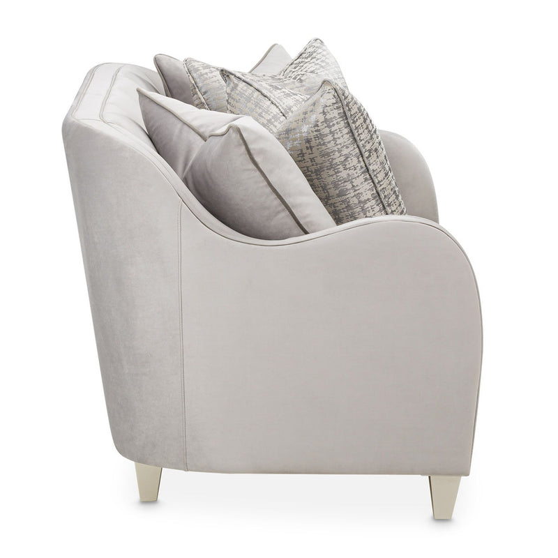 Roxbury Park - Velvet Loveseat - Steel / Slate - R&R Furniture Gallery (Fountain Valley, CA)