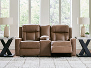 Mackmenville - Double Reclining Loveseat With Console - R&R Furniture Gallery (Fountain Valley, CA)