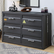 Cargo - Dresser - Gunmetal - R&R Furniture Gallery (Fountain Valley, CA)