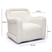 Charli - Boucle Swivel Chair - R&R Furniture Gallery (Fountain Valley, CA)