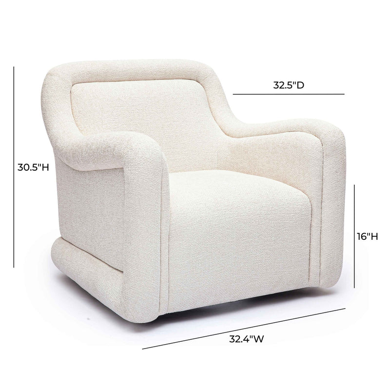 Charli - Boucle Swivel Chair - R&R Furniture Gallery (Fountain Valley, CA)