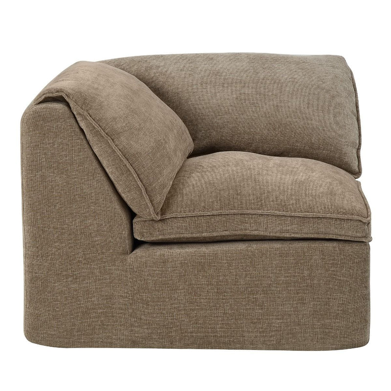 Almano - Modular Wedge - Light Brown Chenille