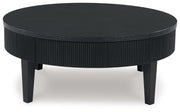 Marstream - Round Cocktail Table - Black - R&R Furniture Gallery (Fountain Valley, CA)