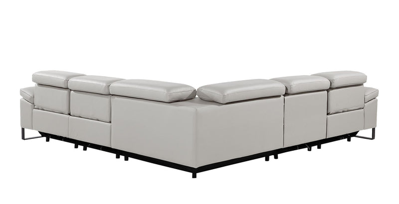 1246 - 5-Piece L-Shaped Modular Power Reclining Sectional With Power Headrests